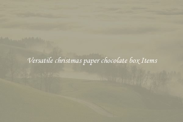 Versatile christmas paper chocolate box Items