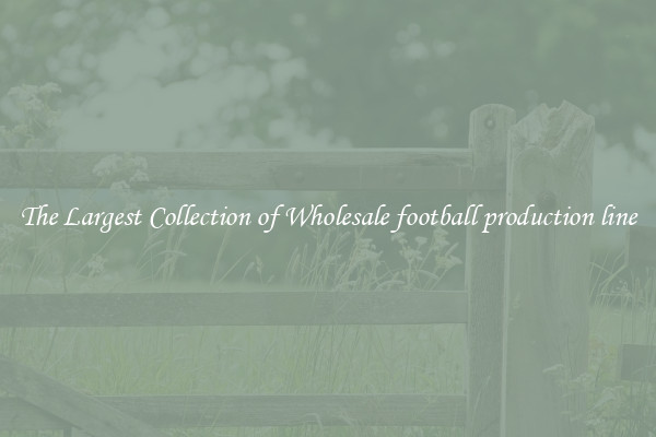 The Largest Collection of Wholesale football production line
