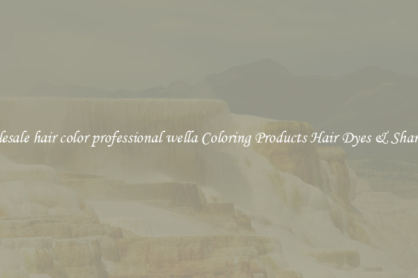 Wholesale hair color professional wella Coloring Products Hair Dyes & Shampoos